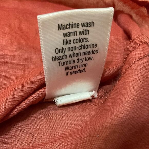 Sonoma Lace Back Sleeveless Top Rust Orange Size M - Picture 8 of 9